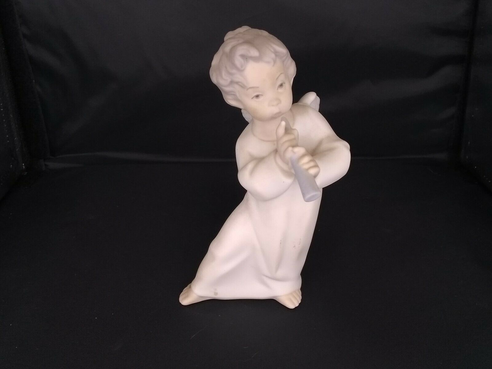 LLADRO'S ANGEL WITH FLUTE 6.299 INCHES TALL - £30.05 GBP
