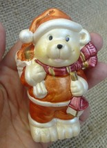 VTG Decor Christmas BEAR with presents latern Figurine Collectibles - $15.52