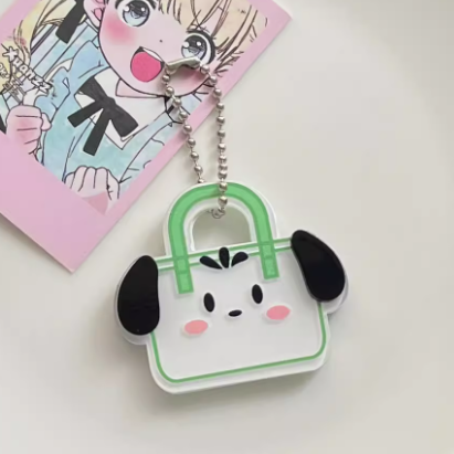 Handbag key chain girl heart sweet pendant boudoir couple accessories gift - $19.80