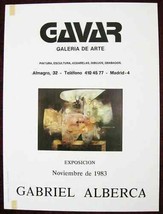 Original Poster Spain Gallery Gavar Gabriel Alberca &#39;83 - £59.08 GBP