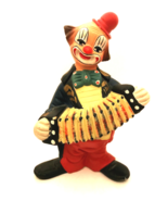 Norleans Vintage Clown Figurine Playing the Accordian Musician Made in Portugal - $13.86