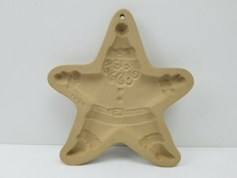 Rare Brown Bag Paper Art 1994 Star Santa Christmas Cookie Press Mold Vhtf - £21.76 GBP