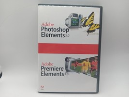 Adobe  Photoshop Elements 5.0 / Premiere Elements 3.0 DVDs - £7.72 GBP