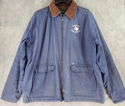 Dunbrooke Jacket Mens Extra Large Blue Distressed Worn Workwear Vintage ... - £45.35 GBP