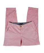 Tommy Hilfiger Crop Seersucker Cuffed  Pants Pink Stripe Sz. 2 - €21,03 EUR