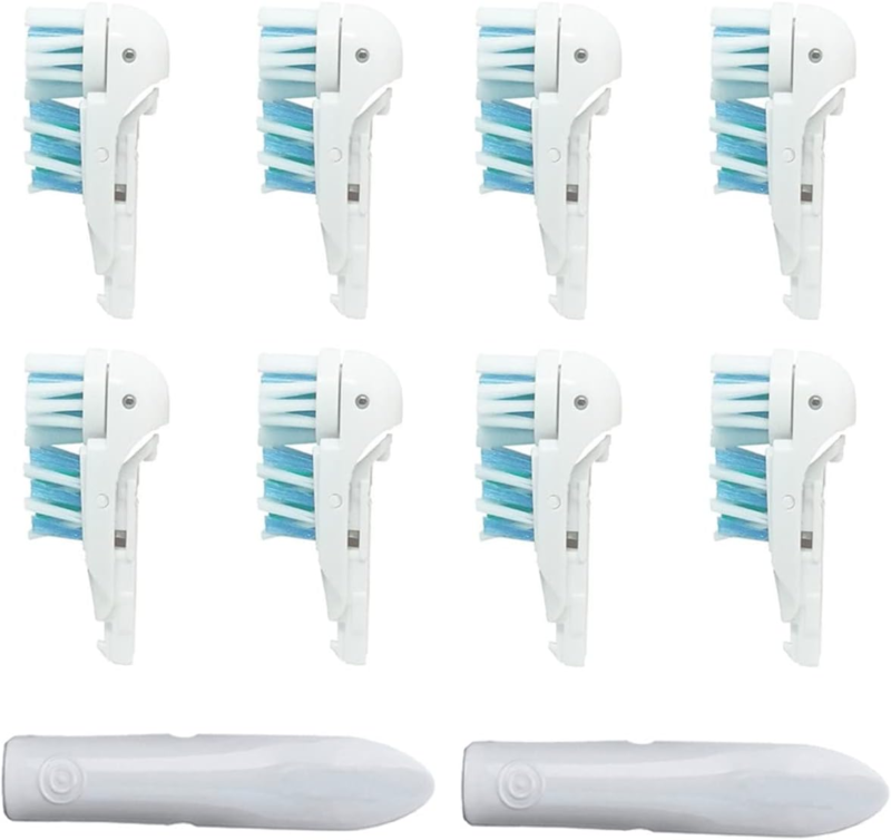 Sensitive Replacement Toothbrush Heads Compatible with Oral-B Cross Action Power - £11.89 GBP