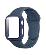 Glass+Case+Strap For Apple Watch Band  Midnight Blue  38mm series 321 - £6.28 GBP