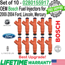 OEM 10Pcs Bosch Best Upgrade Fuel Injectors for 2003 Ford E-450 Super Du... - £134.89 GBP