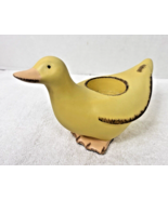 Partylite Yellow Duck Tea Light Candle Holder 4 3/4&quot; Tall Rustic Folk Art - $14.19 CAD