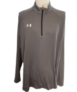 UnderArmour Black &amp; Gray Striped Long Sleeve 1/4 Zip Pullover Size 2XL - €20,23 EUR