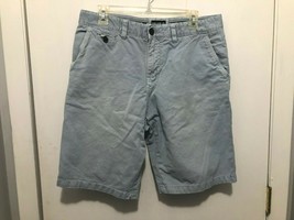 Pull &amp; Bear Shorts Light Blue Mens Size 33 Inseam 10.5&quot; - $6.92