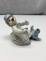 Vintage 1978 Fitz and Floyd Clown &amp; Seal Ceramic Soap Dish 4” Japan KG - $34.65