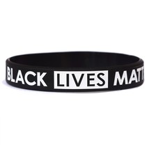 1 Black Lives Matter Silicone Wristband Bracelet - £3.04 GBP