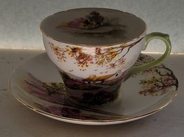 Vintage Shelley Old Ireland Fine Bone China Cup &amp; Saucer Made in England - £30.37 GBP