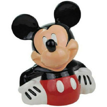 Walt Disney&#39;s Classic Mickey Mouse Figure Ceramic Cookie Jar, NEW UNUSED - £84.30 GBP