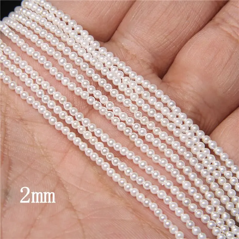 Wholesale 2mm/2.5mm Small  Beads Round White Imitation Seed  Bead For Jewelry Ma - $53.83