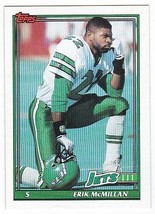 M) 1991 Topps Football Trading Card - Erik McMillan #469 - £1.48 GBP