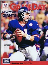 ORIGINAL Vintage Dec 27 1987 Gameday Magazine Program Jets Giants Phil Simms - £15.77 GBP