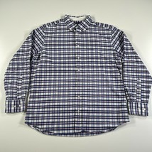 Charles Tyrwhitt Camicia Button Down Uomo L Rosa Blu Bianco Plaid Slim C... - $13.99