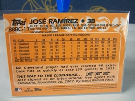 2023 Topps Chrome Jose Ramirez 88BC-17 Cleveland Guardians Anniversary Refractor - £1.56 GBP