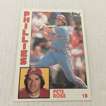 1984 Topps Philadelphia Phillies Pete Rose Trading Card #300 - £3.13 GBP