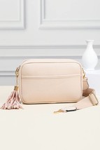 Rectangle Tassel Crossbody Sling Bag Dove - $31.68