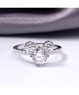 Mickey Mouse Diamond Ring, Three Stone Delicate Ring,Wedding Ring,Valent... - £66.70 GBP