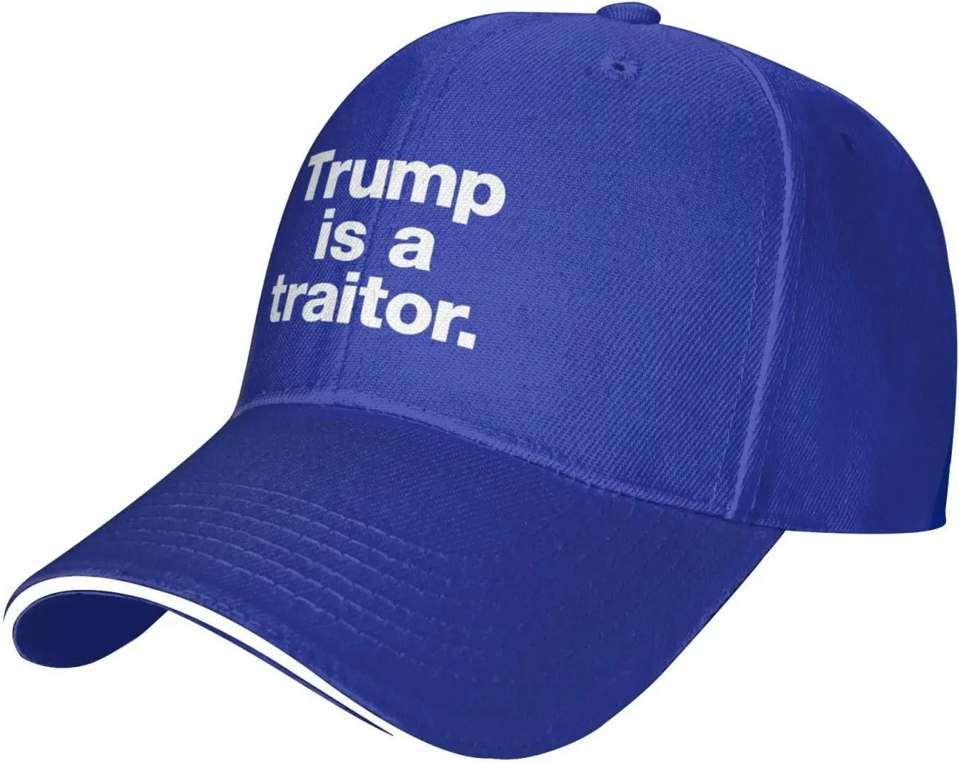 Trump is A Traitor Hat Black Dad Hats Men Women Adjustable Trendy Sandwich - £14.25 GBP