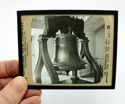 Magic Lantern Glass Slide Photo Keystone #9648 Old Liberty Bell Philadelphia PA - £10.05 GBP