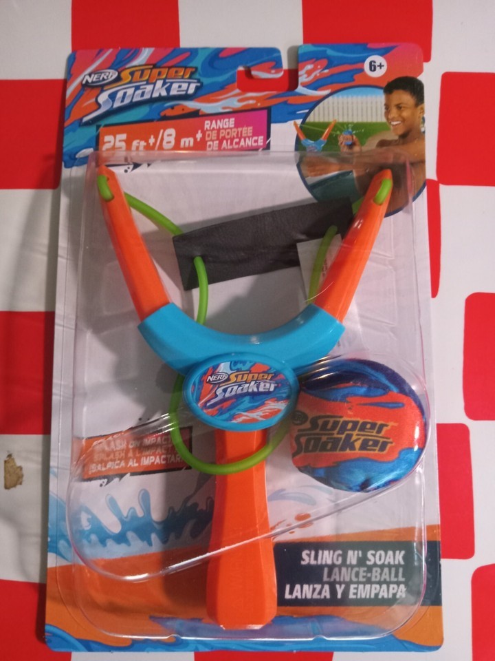 NERF Super Soaker Ball Sling N&#39; Soak Slingshot Water Splash Toy  brand N... - $12.86
