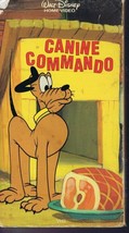 Disney Pluto Canine Commando 1986 VINTAGE VHS Cassette - £14.78 GBP