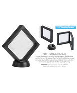 3D Floating View Coin Display Frame Holder Box Case Medium Black (2.1”) ... - $12.95