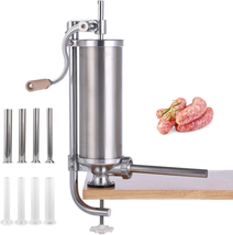 Sausage Stuffer, Vertical Stainless Steel Sausage Maker Packed With - £127.99 GBP