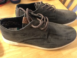 Ben Sherman Presley Oxford Blue Grey Mens Size 10.5 Leather Low Top Sneakers - £23.92 GBP