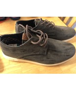Ben Sherman Presley Oxford Blue Grey Mens Size 10.5 Leather Low Top Sneakers - £23.95 GBP