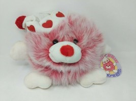 Commonwealth Snowball Pink Heart Puffball Plush VTG 90s 1990s Cute Chris... - $39.59