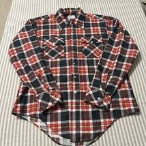 Vtg  Montgomery Ward Flannel Adult Large Multicolor Plaid Workwear No Ir... - $163.68 MXN