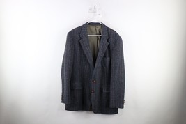 Vtg 80s Levis Mens 46L Rainbow Striped Wool Tweed 2 Button Suit Coat Jacket USA - £55.35 GBP