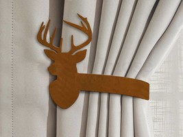 Coastal Theme Pelican Drapery Holdback in Black Rust or Unpainted - $39.00