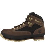 Timberland Men&#39;s Euro Hiker Leather Hiking Boot, Burgundy Nubuck, 10 - £131.67 GBP