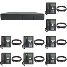 Avaya IP500 Phone System Control Unit w/ 8 Avaya 9508 Phones 1 X DS Station Card - £700.68 GBP
