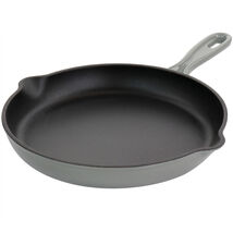 MegaChef Round 10.25 Inch Enameled Cast Iron Skillet in Gray - $60.81