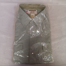 Ruddock Pearl Snap Shirt 16 1/2 Green New in Pkg Long Sleeve - £17.50 GBP