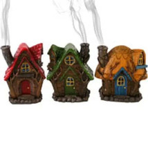 HALLOWEEN/PAGAN/ Fairy House Incense Burner By Lisa Parke R - £13.57 GBP