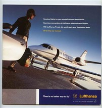 Lufthansa German Airline Private Jet Booklet Citation Bravo and Citation... - $21.78
