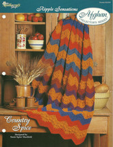 Needlecraft Shop Crochet Pattern 952200 Country Spice Afghan Collectors Series - $2.99