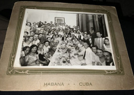 Cuba Cabinet Card Tourist Photo looks like 1940&#39;s Habana Family Lot - £23.48 GBP