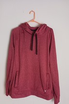 Xersion Hoodie Mens 2XL Burgundy Distressed Sweatshirt Workwear - $240.89 MXN