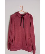 Xersion Hoodie Mens 2XL Burgundy Distressed Sweatshirt Workwear - $240.89 MXN