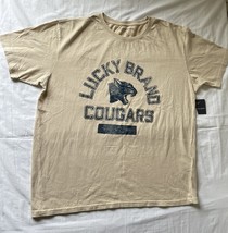 Lucky Brand Men&#39;s Beige T-shirt Size M - e686 - $218.93 MXN